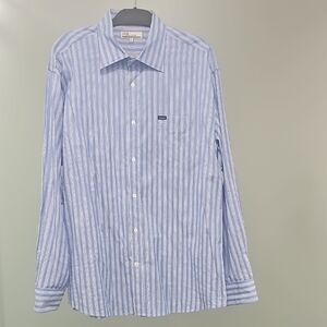 Faconnable Blue Striped Men's Shirt